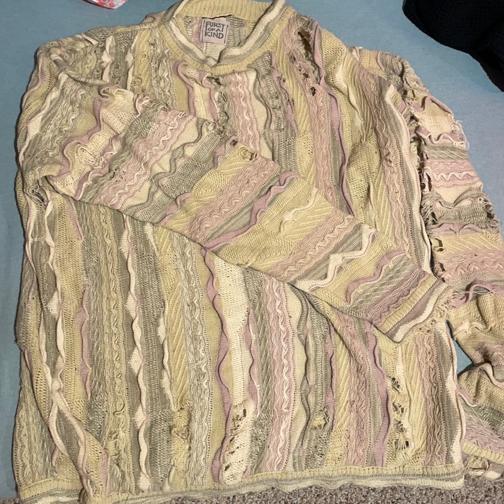 Distressed sweater